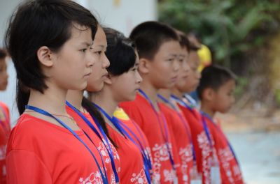 少年演講家學(xué)習動(dòng)力營(yíng)的孩子在培訓的畫(huà)面